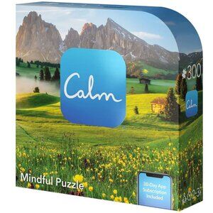 Spin Master 300-Piece Calm Jigsaw Puzzle for Relaxation, Stress Relief, and Mood
